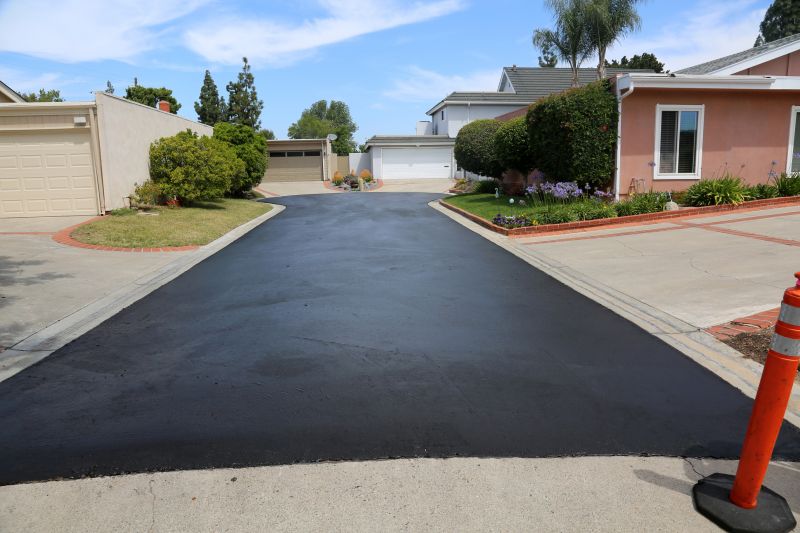 Blacktop Driveway with Smooth Finish