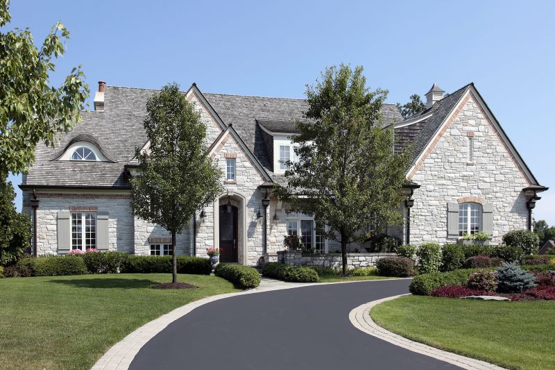 Residential Asphalt Driveway with Clear Edges